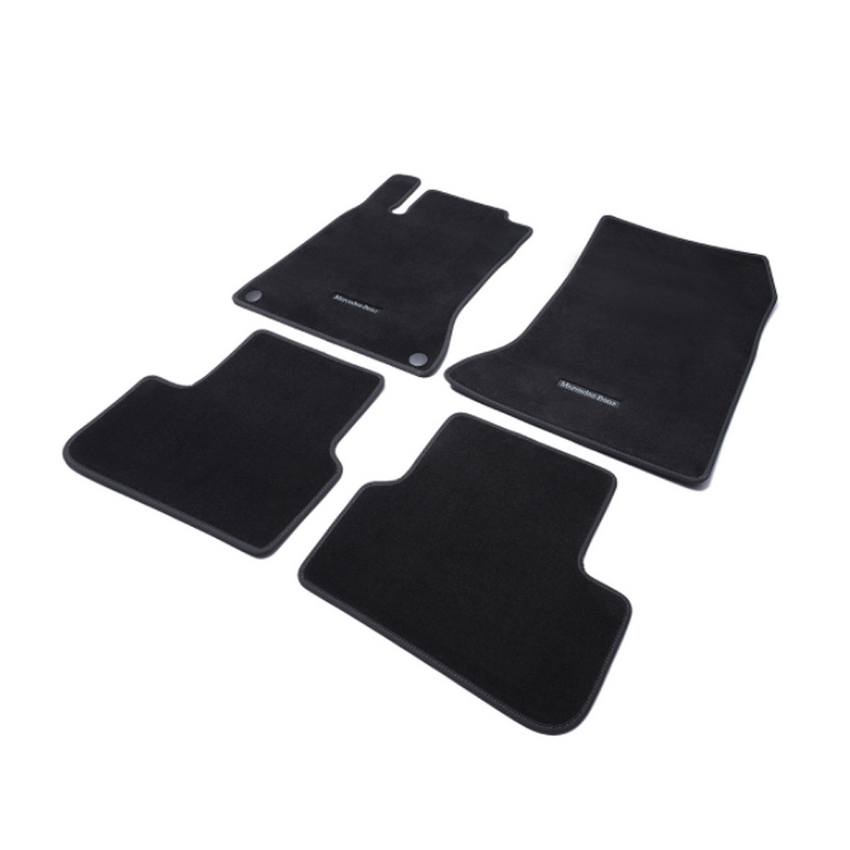 Mercedes Floor Mat Set - Front and Rear (Carpeted) (Black) 1176808100649J57